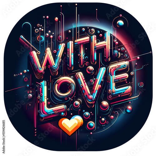 With Love, typography