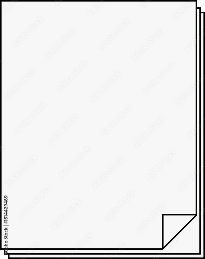 Obraz premium Paper Icon Illustration