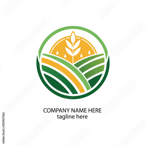 agriculture logo design vector 