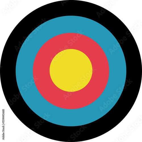 Archery Target Board Vector Illustration