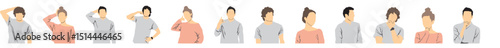 vector illustration of people profile