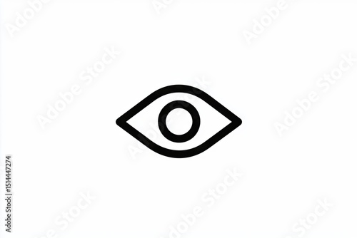 Simple eye icon design.