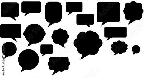 dialogue bubbles, talk bubbles, chat bubbles, text bubbles, blank speech bubbles, cartoon speech bubbles, retro speech bubbles, doodle speech bubbles, sketch speech bubbles, outline speech bubbles, em