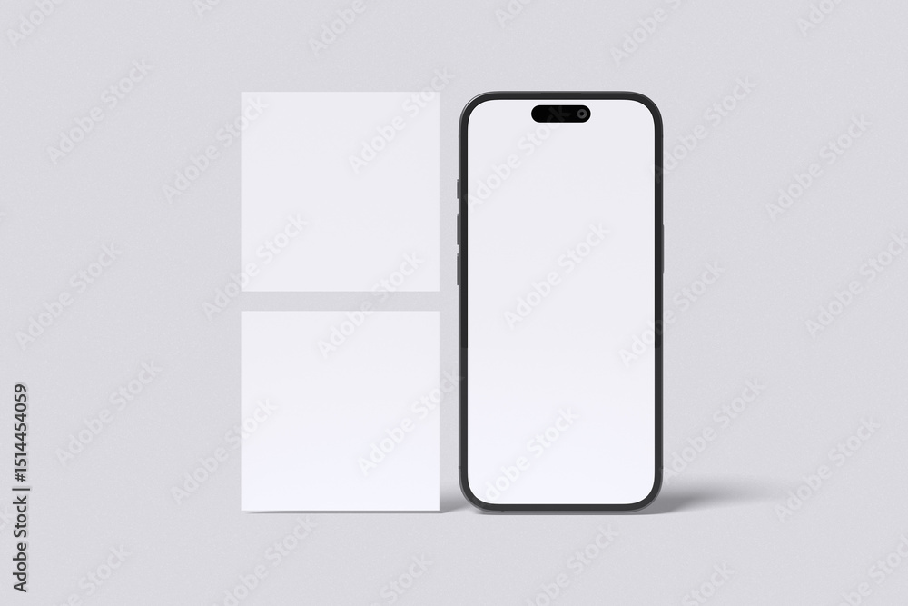 white screen social media post with grey background color for mockup template white screen social media post with grey background color for mockup template