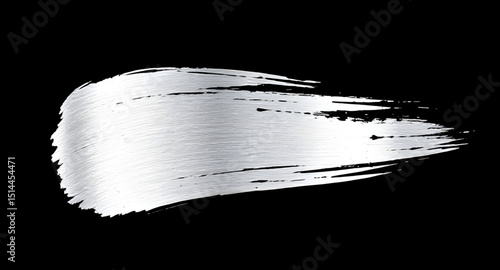  Glitter metallic stroke, Silver foil brush stroke, Metallic calligraphy stroke, Silver artistic stroke, Glossy silver paint, Shimmer silver brush, Silver painted stripe, Metallic silver border, Chrom