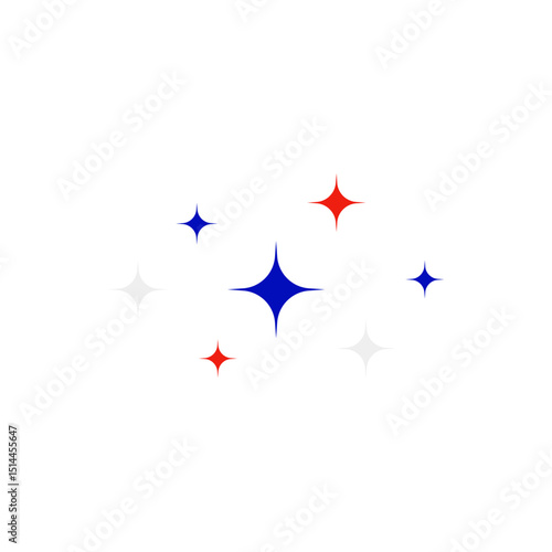 Happy bastille day star decoration