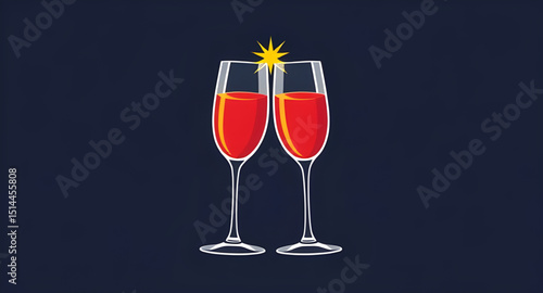 Set of champagne, Champagne glass vector set, Champagne bottle illustration, Champagne celebration icons, Champagne flute clipart, Champagne toast vector, Sparkling wine icon set, Champagne explosion 