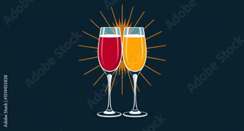 Set of champagne, Champagne glass vector set, Champagne bottle illustration, Champagne celebration icons, Champagne flute clipart, Champagne toast vector, Sparkling wine icon set, Champagne explosion 