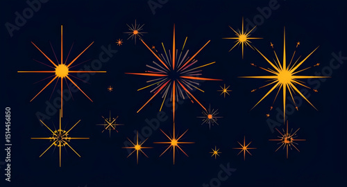 abstract stars, star illustration, decorative star set, cosmic stars vector, celestial stars design, shining star graphics, constellation vector, space star illustration, glowing star clipart, twinkli