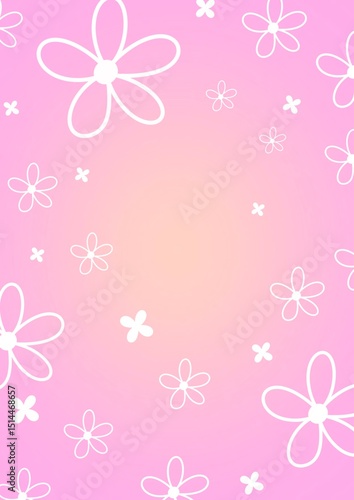 Flower illustration pattern picture background
