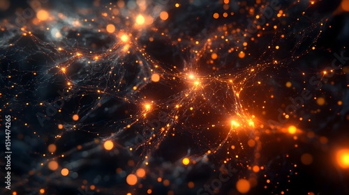 Intricate Neural Network Visualization of Radiant Data Pathways and Flowing Energy Currents