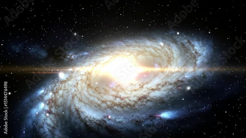 Spiral Galaxy in Deep Space