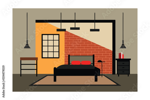 living room interior with fireplace