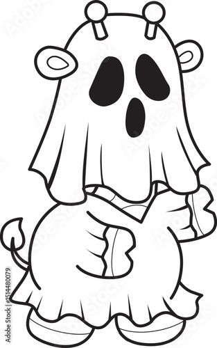 Outline of Cute giraffe animals with various activities.
Lineart of Funny sticker of Giraffe animal kids.