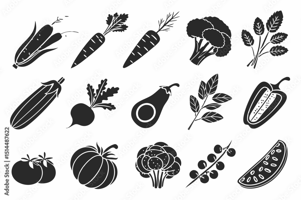 hand drawn vegetables hand drawn vegetables
