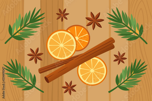 orange and cinnamon