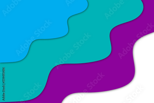 Colorful Abstract Layered Paper Cut Backgrounds Collection. Colorful Modern 3D Fluid Shapes, Wavy Patterns, Creative Geometric Art Templates for Posters, Banners, Presentations, and Web Design