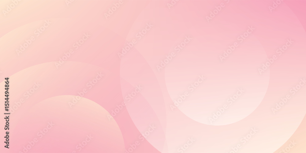 Obraz premium abstract background, modern minimalist pink and yellow gradations, circle simple art modern background