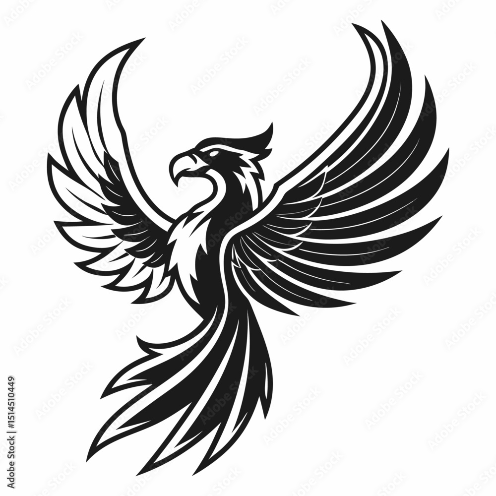 Fototapeta premium black-modern-phoenix-e-sport-gaming-emblem-logo (4)