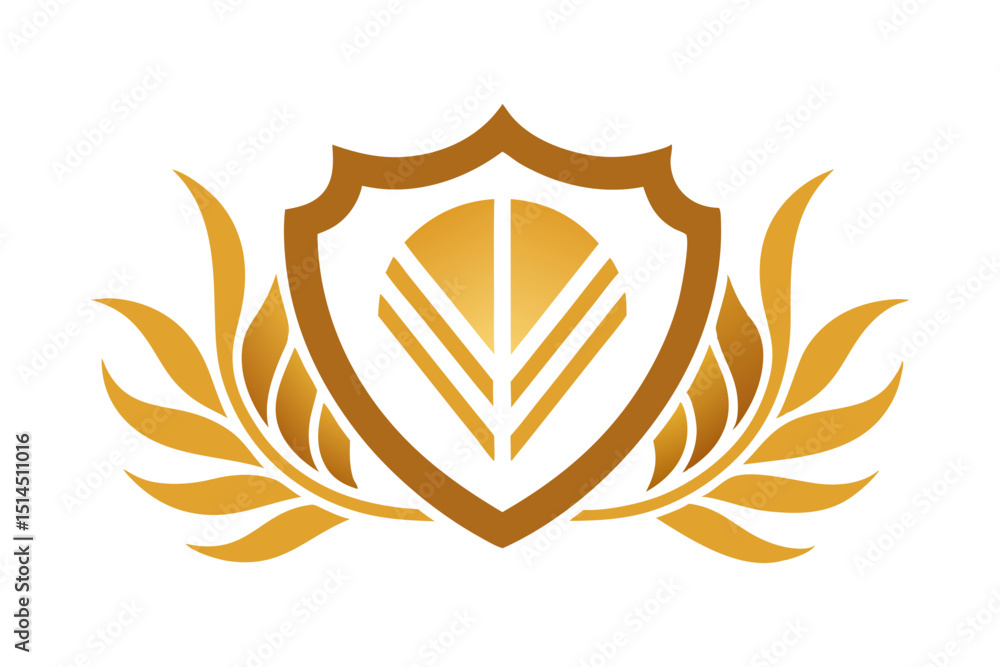 Obraz premium Golden Ornamental Premium Business Logo Design