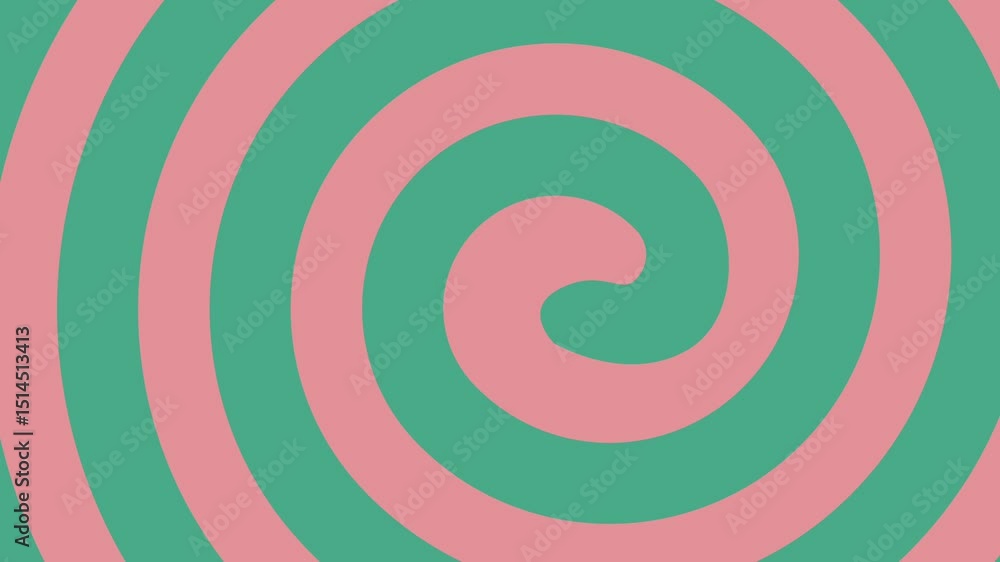 Seamless looping spiral animation with pink and teal hypnotic swirl. Bold retro-style motion background ideal for music visuals, VJ loops, or psychedelic edits. Seamless looping spiral animation with pink and teal hypnotic swirl. Bold retro-style motion background ideal for music visuals, VJ loops, or psychedelic edits.