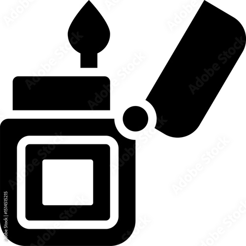 Rounded Filled Lighter Icon
