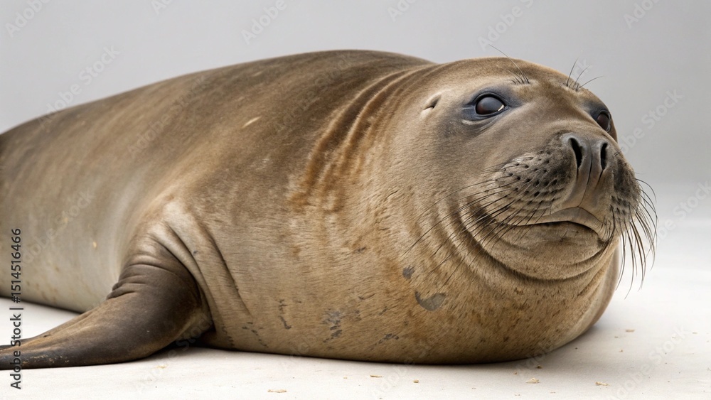 Obraz premium Elephant Seal on studio background