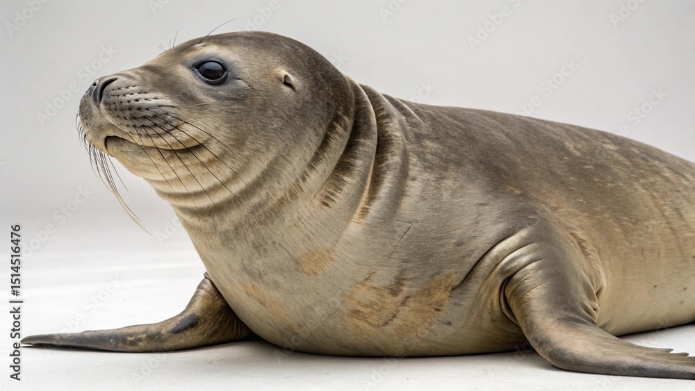 Fototapeta premium Elephant Seal on studio background