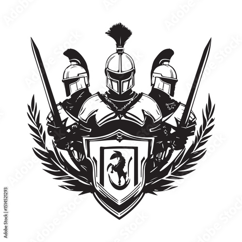 Byzantine Varangian Guard Image vector isolated on white background.