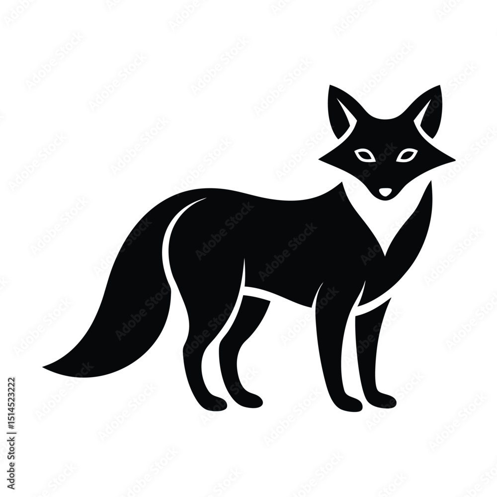 Obraz premium Fox Icon Vector Isolated with Flat and Clean Look