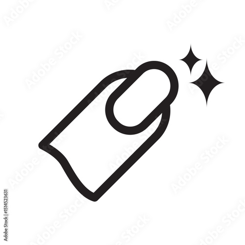 nail gloss icon 