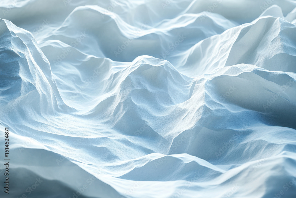 Fototapeta premium Blue and white fabric close-up.