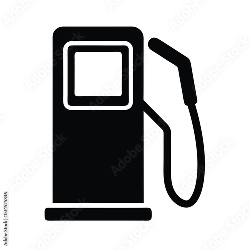 Fuel Pump Icon Vector with Flat and Clean Look