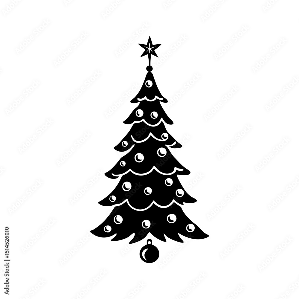 christmas tree vector illustration christmas tree vector illustration
