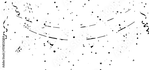 Colorful confetti, party flags isolated on white background.set of colorful ribbons
