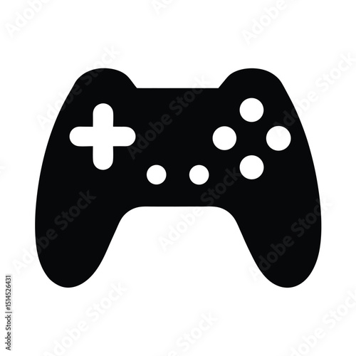 Gamepad Icon Vector with Flat and Clean Look