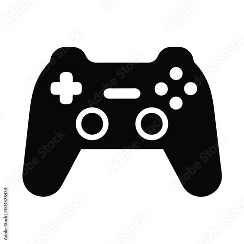 Game Controller Icon Vector Flat and Clean Look