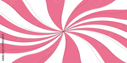 Abstract colorful sun rays and sunburst backdrop background. Spiral sunburst wallpaper. Cartoon marshmallow and lollipop texture. Radial striped vortex for psychedelic groovy design.