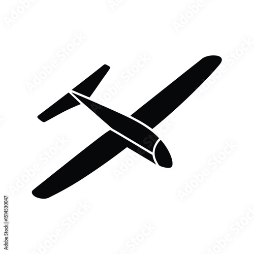 Glider Icon Vector with Flat and Clean Look