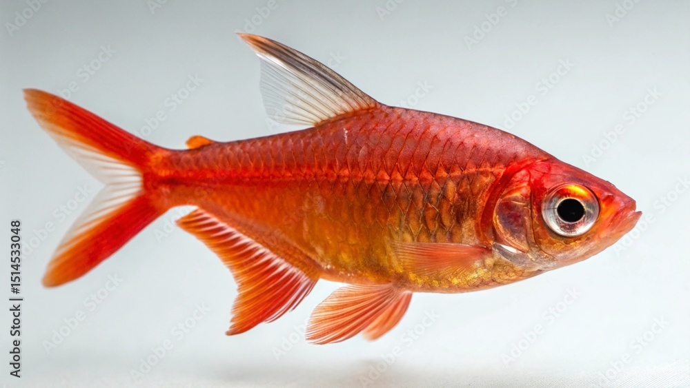 Obraz premium Ember Tetra on studio background