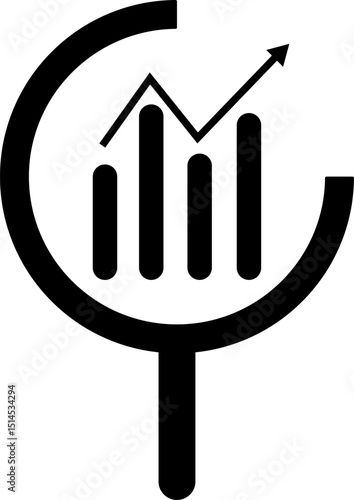 Data analysts vector logo icon