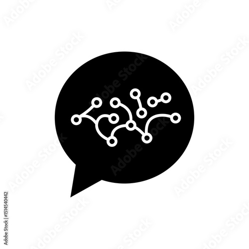 Speech Bubble Featuring Neural Network Path Design