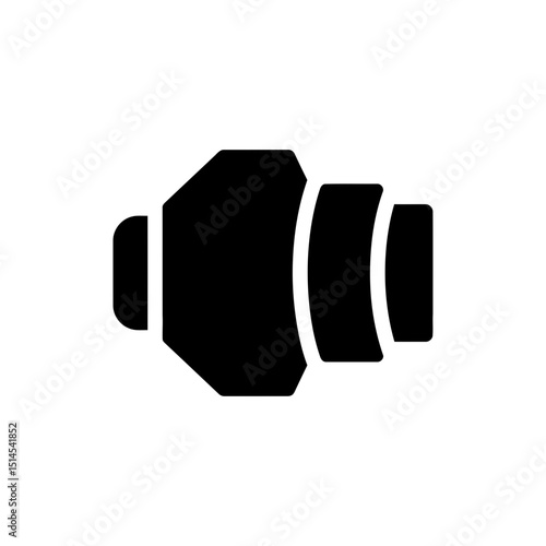 Jet engine thrust symbol representing powerful propulsion and aviation