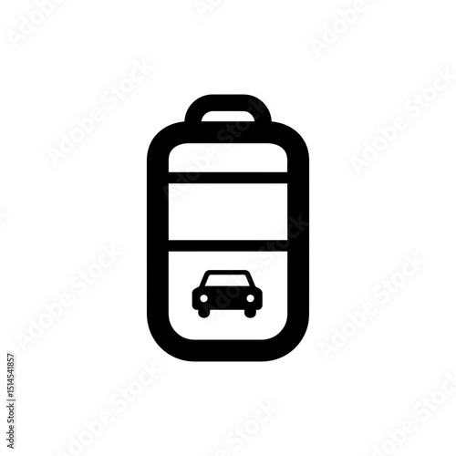 Key fob with car icon representing remote vehicle control and security