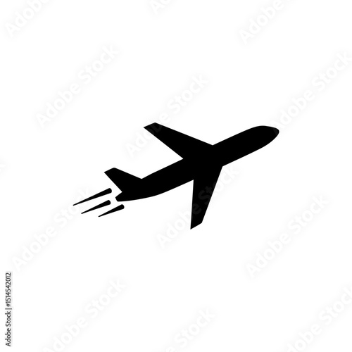 Airplane wings tilted during flight showing aerodynamic motion