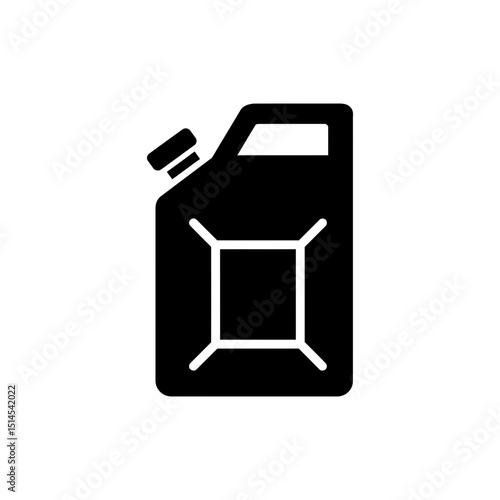 Basic petrol canister icon for fuel storage and transportation