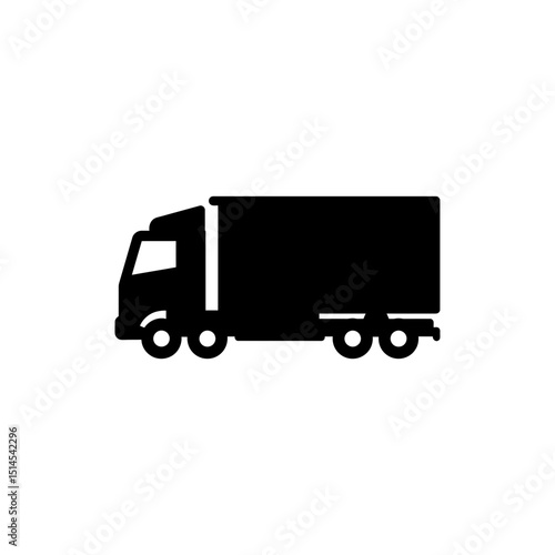 Truck with Multiple Axles Side View for Heavy Transport and Logistics