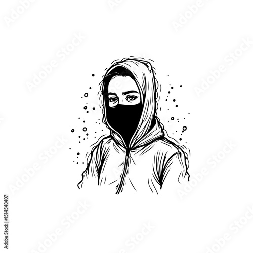Mysterious figure cloaked in anonymity, a symbol of enigma and hidden identity