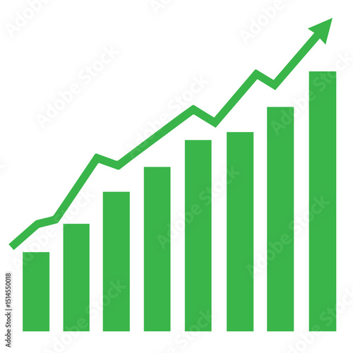 Free Download business graph showing growth, vector illustration - GFXLoad