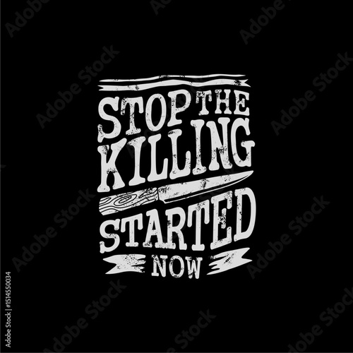 Stop Killing Vegan Message.
